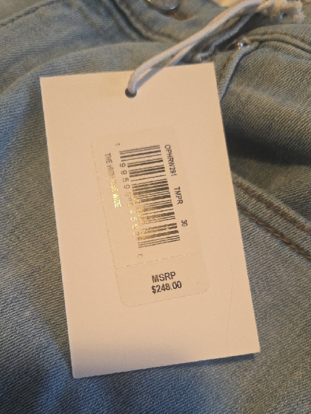 Frame The High Rise Wide Jeans NWT - Picture 3 of 3